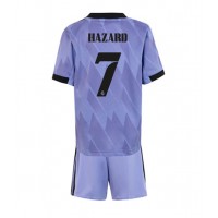 Dres Real Madrid Eden Hazard #7 Gostujuci za djecu 2022-23 Kratak Rukav (+ kratke hlače)